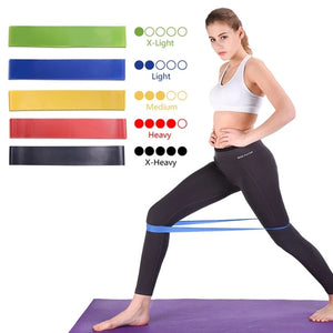 5 Level Fitness Workout Resistance Bands Yoga Pilates Sport Training Rubber Elastic Band Exercise Loop Gym Equipment Hip Circle - DreamWeaversStore