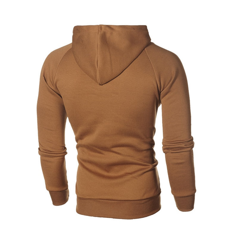 Covrlge Fashion Brand Men&#39;s Hoodies 2019 Spring Autumn Male Casual Hoodies Sweatshirts Men&#39;s Zipper Solid Color Hoodies MWW204 - DreamWeaversStore