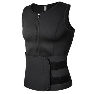 Men Body Shaper Waist Trainer Vest Slimming Shirt Sauna Sweat Vest Compression Undershirt Shapewear Fat Burner Workout Tank Tops - DreamWeaversStore