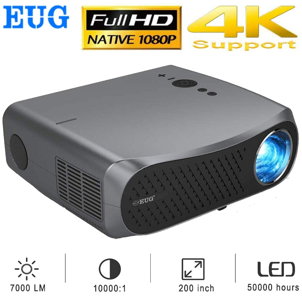 Home Projector Led Home Theater Beamer Android System Full Hd 1080P Native Resolution 10000:1 Contrast Ratio 900DAB Projector - DreamWeaversStore