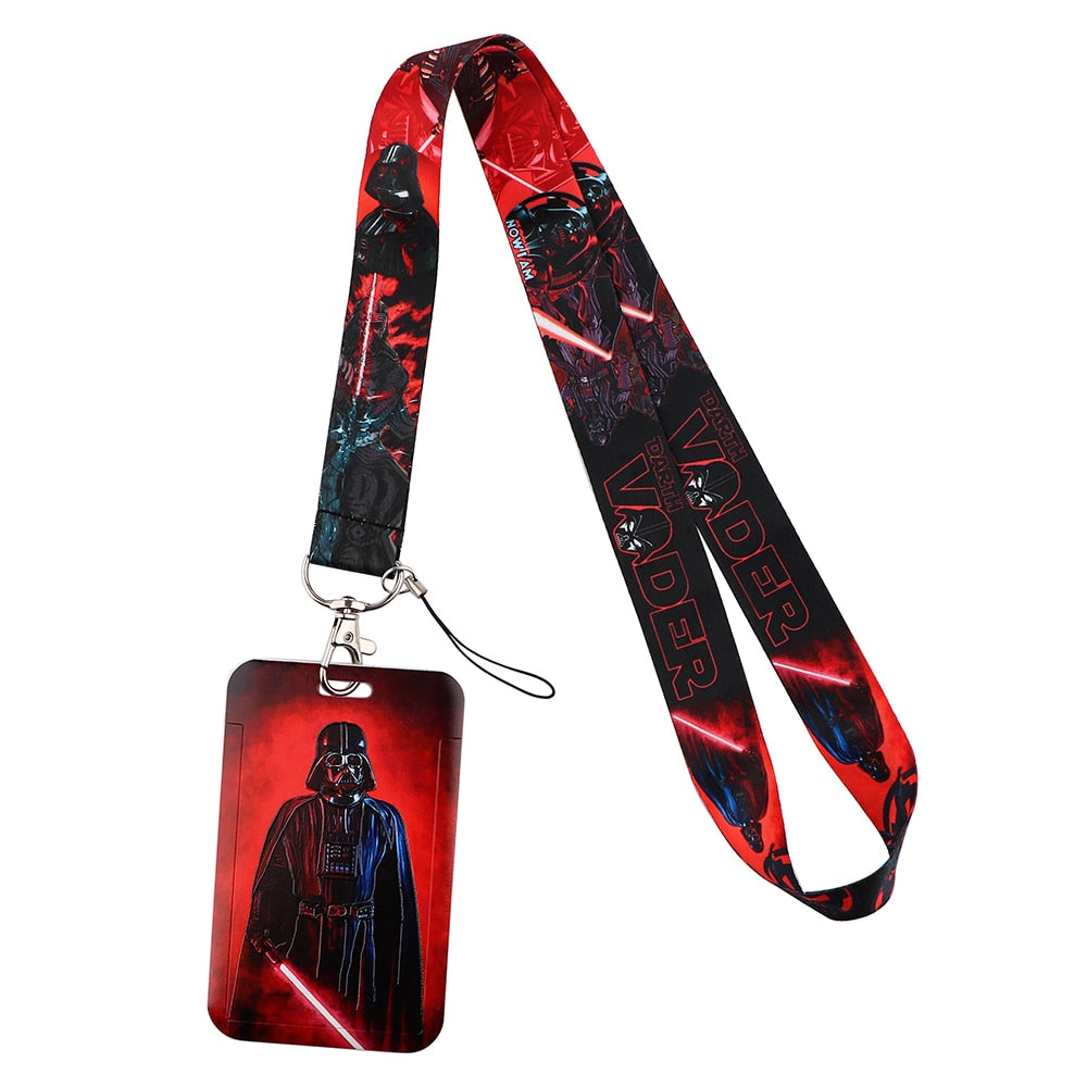 LT117 Star wars Yoda Baby Alien Lanyard Credit ID Badge Holder Key Rings Bag Student woman Travel Bank Card Cover Keychain Gifts - DreamWeaversStore