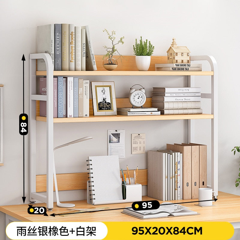 Desk storage shelf small bookshelf computer desktop storage shelf dormitory desk arrangement shelf multi-layer desk - DreamWeaversStore