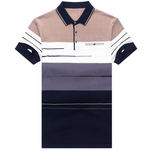 2021 Brand Short Sleeve Polo Tee Shirt Men Casual Summer Striped Men's Clothing Polos Shirts Mens Fashion Slim Fit Poloshirt 722 - DreamWeaversStore