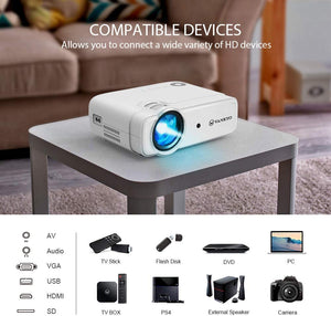 VANKYO Leisure 430 430XX Projector 236" 50,000 Hours 1080P HiFi Built-in Speaker Mini Video Projector Work with SD AV VGA USB - DreamWeaversStore