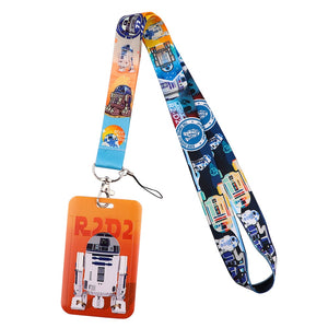 LT117 Star wars Yoda Baby Alien Lanyard Credit ID Badge Holder Key Rings Bag Student woman Travel Bank Card Cover Keychain Gifts - DreamWeaversStore