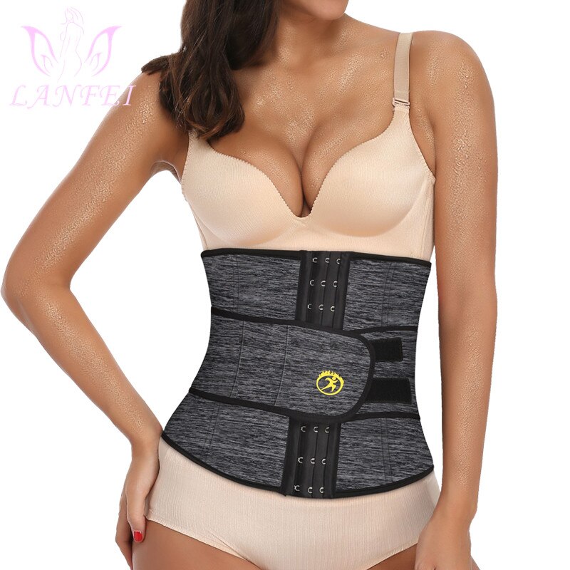 LANFEI Compression Strap Waist Trainers Belt for Women Slimming Sauna Weight Loss Neoprene Body Shaper Corset Hot Sweat Fat Burn - DreamWeaversStore