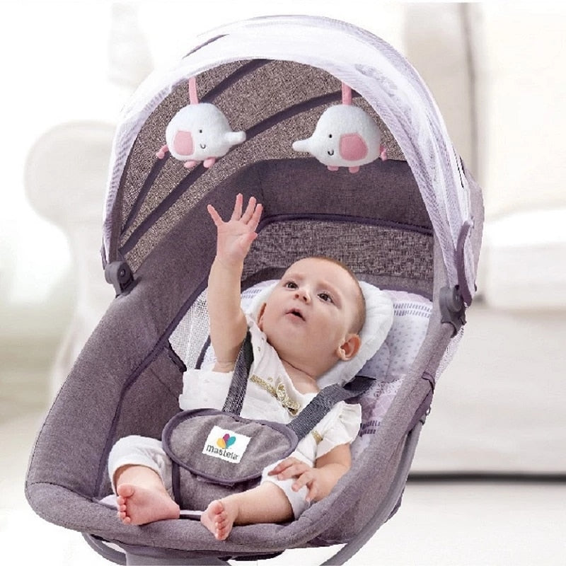 Baby Electric Rocking Chair Newborns Sleeping Cradle Bed Child comfort chair reclining chair for baby 0-3 years old Baby Bed - DreamWeaversStore