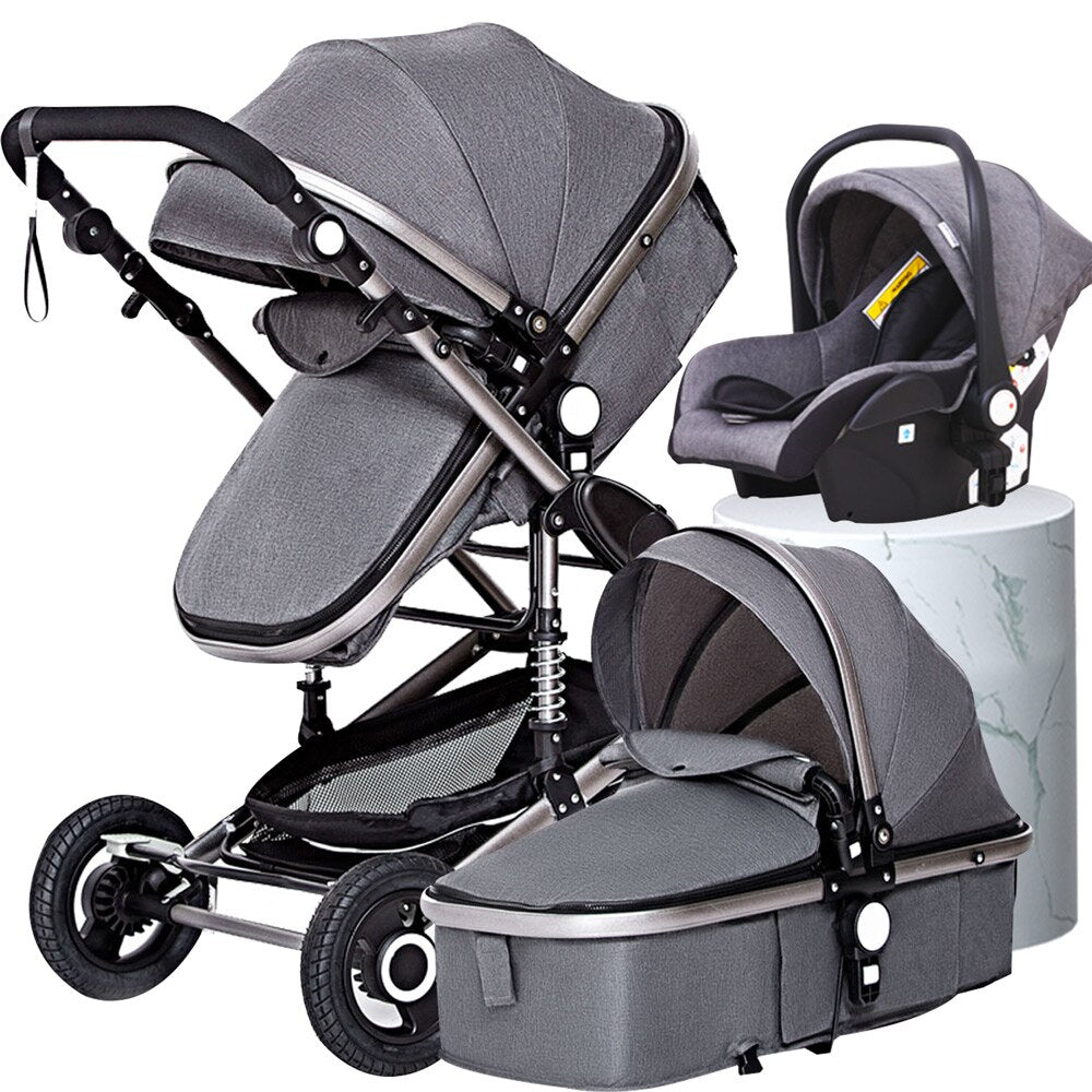 Golden baby brand  high landscape stroller seated  folding 0-3 years old portable newborn BB cart 3 in 1 baby stroller - DreamWeaversStore
