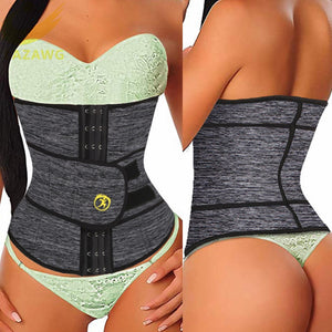 LAZAWG Women Waist Trainer Neoprene Belt Weight Loss Cincher Body Shaper Tummy Control Strap Slimming Sweat Fat Burning Girdle - DreamWeaversStore