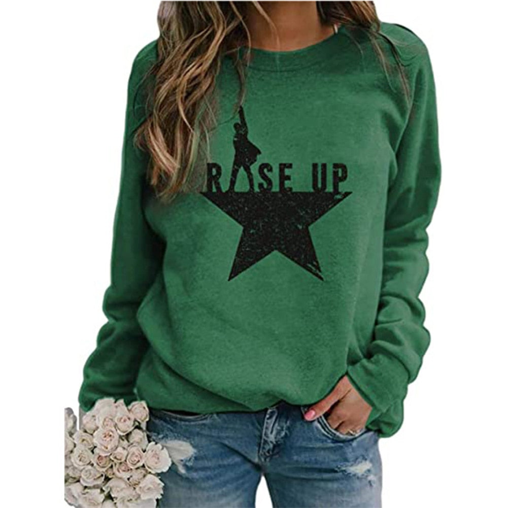 Pullow Long-Sleeve Female Tops Autumn Winter Printed O Neck Casual Loose Sweater Women Clothing - DreamWeaversStore