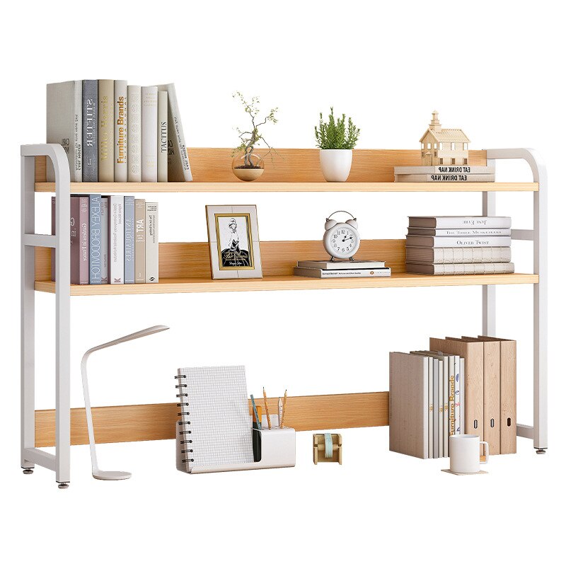 Desk storage shelf small bookshelf computer desktop storage shelf dormitory desk arrangement shelf multi-layer desk - DreamWeaversStore