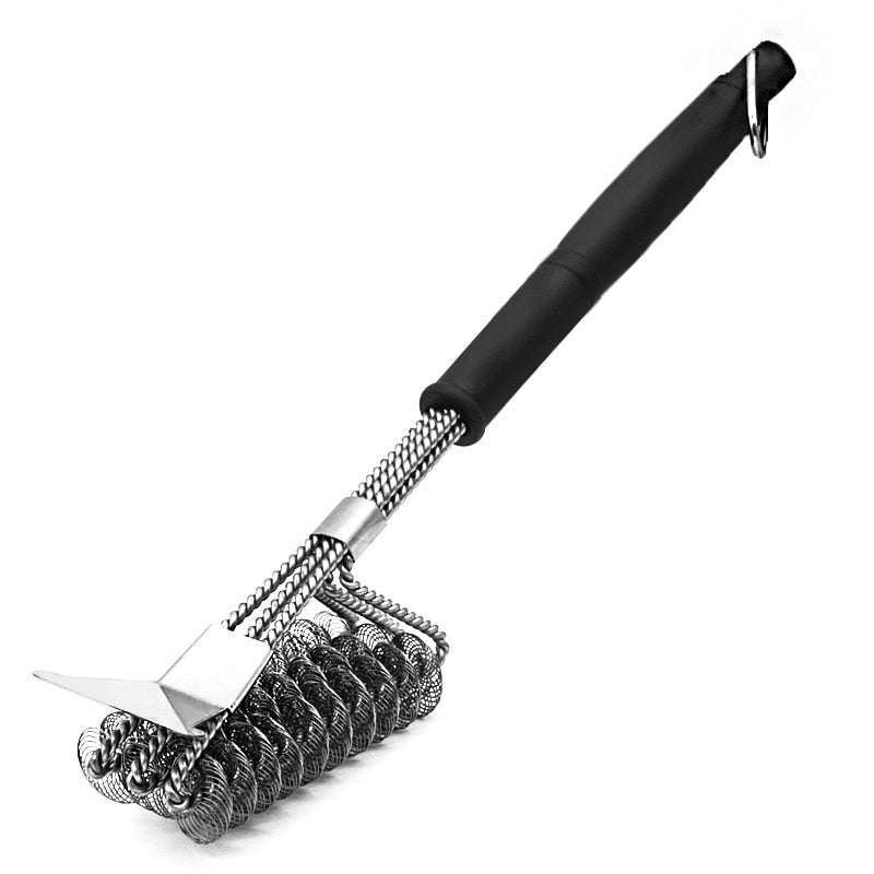 Grill Brush and Scraper, Best BBQ Cleaner, Perfect Tools for All Grill Types, Including Weber, Ideal Barbecue Accessories - DreamWeaversStore