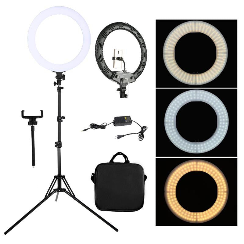 WalkingWay 18 inch Selfie Ring Lamp Photography Lighting LED Ring Light with Tripod Stand Bracket for Photo Studio/Youtube/Video - DreamWeaversStore