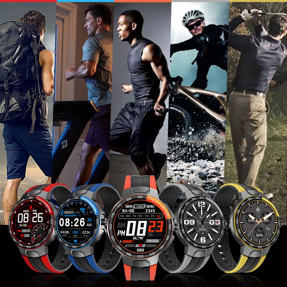 New Bluetooth 5.0 Smart Watch Men IP68 Waterproof 24 Exercise Modes E-15 Smartwatch Women Heart Rate Monitoring for Android Ios - DreamWeaversStore