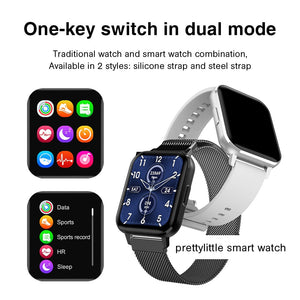 D-TX Smart Watch Men Custom Dial 24 Hours Heart Rate Monitoring IP68 Waterproof Women 2021 New Smartwatch For Android IOS - DreamWeaversStore