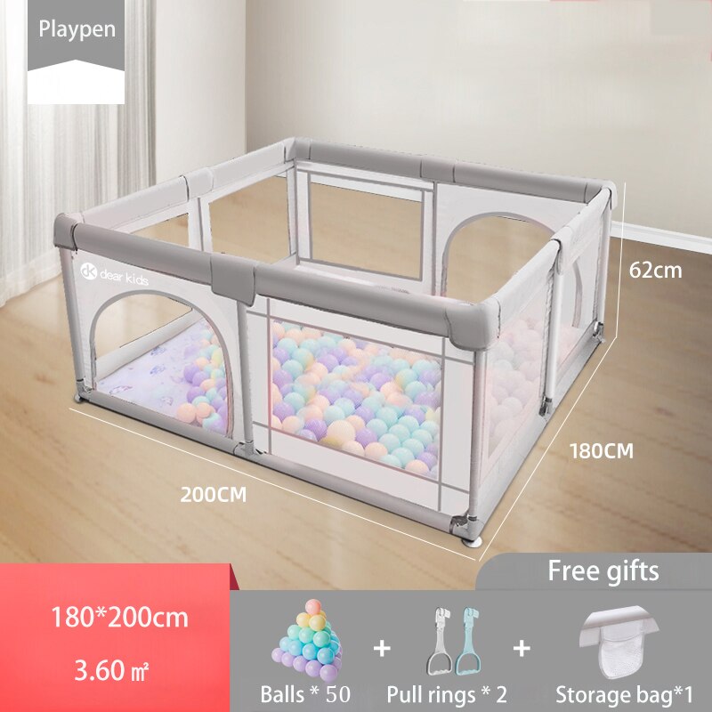 Baby Playpen Anti-collision Children Safety Fence Kids Indoor Playground Baby Park Ball Pool Newborn Safety Barriers 0-6 Years - DreamWeaversStore