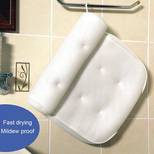 SPA Bath Pillow Bathtub Pillow with Suction Cups Neck Back Support Thickened Bath Pillow for Home Spa Tub Bathroom Accessories - DreamWeaversStore