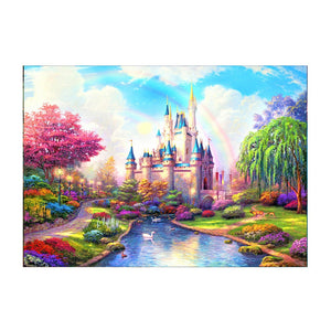 5D DIY diamond painting sunset/love landscape full diamond round embroidery castle mosaic animal diamond embroidery home decorat - DreamWeaversStore