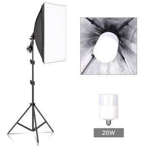 Photography Softbox Lighting Kits 50x70CM Professional Continuous Light System Soft Box For Photo Studio Equipment - DreamWeaversStore