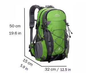 40L Outdoor Climbing Mountaineering Backpack Waterproof Functional Men Women Sports Bag Hiking Traveling Bag - DreamWeaversStore