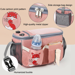 SeckinDogan Baby Stroller Bag Large Capacity Diaper Bags Outdoor Travel Hanging Carriage Mommy Bag Infant Care Organizer - DreamWeaversStore