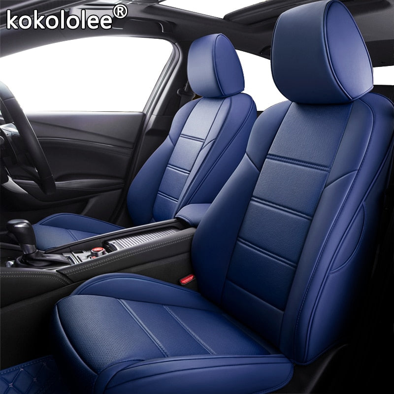 kokololee Custom Leather car seat cover For NISSAN Patrol Sunny QUEST Terra Navara NV200 Paladin KICKS MAXIMA Murano LANNIA seat - DreamWeaversStore