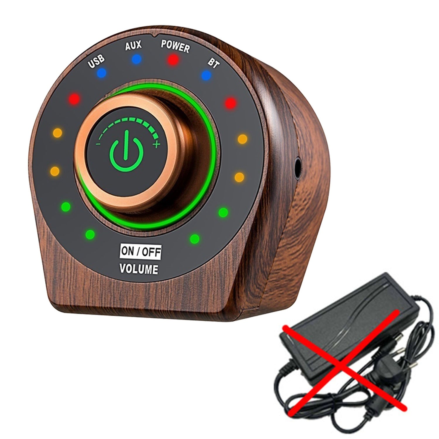 Mini Wooden Design HiFi  Bluetooth 5.0 Power Class D Amplifier Tpa3116 Digital Amp  50W*2 Home Audio Car Marine USB/AUX IN - DreamWeaversStore