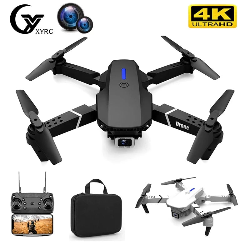 2021 New Quadcopter E88 Pro WIFI FPV Drone With Wide Angle HD 4K 1080P Camera Height Hold RC Foldable Quadcopter Dron Gift Toy - DreamWeaversStore