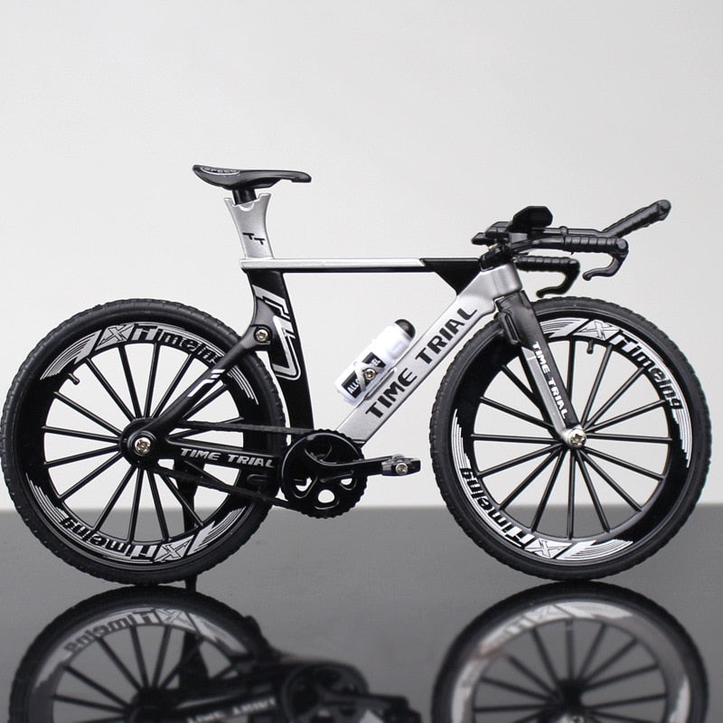 KaKBeir 1:10 Alloy Bicycle Model Diecast Metal Finger Mountain bike Racing Toy Bend Road Simulation Collection Toys for children - DreamWeaversStore