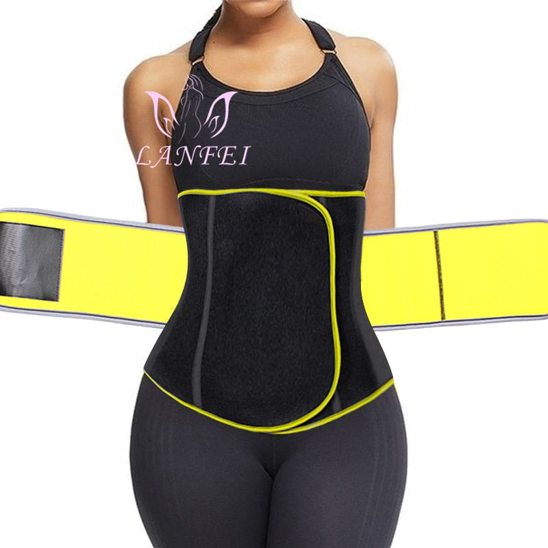 LANFEI Compression Strap Waist Trainers Belt for Women Slimming Sauna Weight Loss Neoprene Body Shaper Corset Hot Sweat Fat Burn - DreamWeaversStore