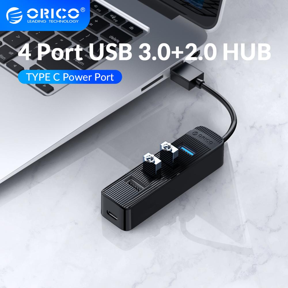 ORICO USB 3 0 + 2.0 HUB With Type C Power Port High Speed 4 Ports USB3.0 2.0 TF Splitter Adapter For PC Computer Accessories - DreamWeaversStore