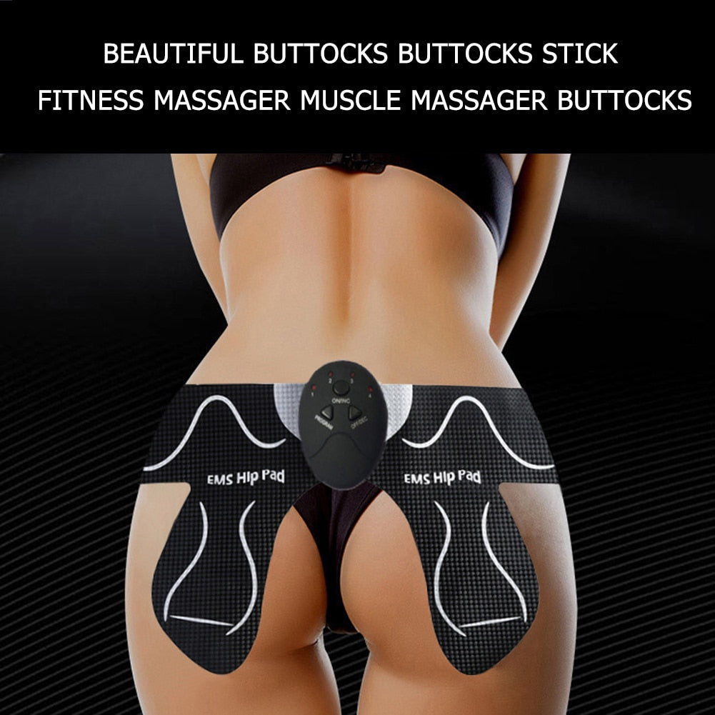 EMS Hip Trainer Muscle Stimulator Buttock Tighter Lifter Electric Vibration ABS Abdominal Trainer Pad Hip Slimming Massager Body - DreamWeaversStore