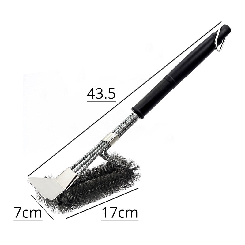 Grill Brush and Scraper, Best BBQ Cleaner, Perfect Tools for All Grill Types, Including Weber, Ideal Barbecue Accessories - DreamWeaversStore