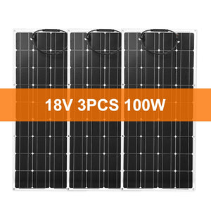 Dokio 18V 100W Flexible Monocrystalline Solar Panel For Car/Boat/ Home Solar Battery Can Charge 12V Waterproof Solar Panel China - DreamWeaversStore