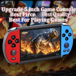 X12 Gaming 5.1 inch Handheld Portable Game Console 8GB preinstalled 2000 free games support TV Out video game machine boy player - DreamWeaversStore