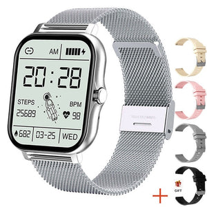 Full Touch Sport Smart Watch Men Women Heart Rate Fitness Tracker Bluetooth call Smartwatch wristwatch GTS 2 P8 plus watch+Box - DreamWeaversStore