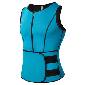 Men Body Shaper Waist Trainer Vest Slimming Shirt Sauna Sweat Vest Compression Undershirt Shapewear Fat Burner Workout Tank Tops - DreamWeaversStore