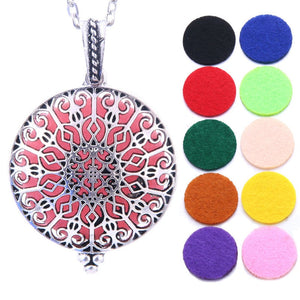 Aromatherapy Jewelry Locket Necklace Tree of Life Necklace Essential Oil Diffuser Perfume Aroma Diffuser Necklace Christmas Gift - DreamWeaversStore