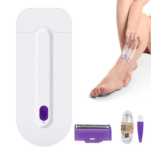 Professional Painless Hair Remover Kit Laser Epilator USB Rechargeable Women Body Face Leg Bikini Hand Shaver Laser Depilator - DreamWeaversStore