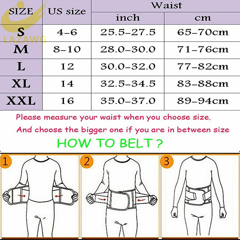 LAZAWG Women Waist Trainer Belt Tummy Control Waist Cincher Trimmer Sauna Sweat Workout Girdle Slim Belly Band Sport Girdle - DreamWeaversStore