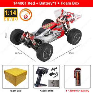 WLtoys 144001 RC Car 1:14 A959B Racing RC High Speed Car 60km/h 4WD A959 Off-Road Drift Electric Remote Control Toy for Children - DreamWeaversStore