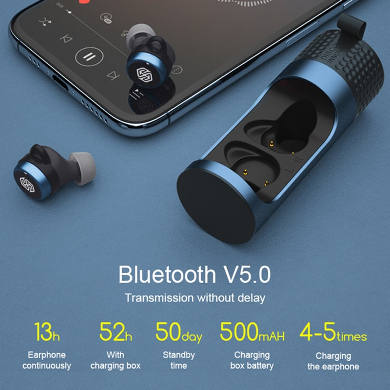 True Wireless Earbuds aptX With Qualcomm Chip Nillkin Bluetooth earphone with Mic CVC Noise Cancelling headset IPX5 Water Proof - DreamWeaversStore