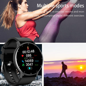 LIGE 2021 New Smart Watch Men Full Touch Screen Sport Fitness Watch IP67 Waterproof Bluetooth For Android ios smartwatch Men+box - DreamWeaversStore