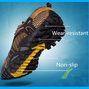 Water Sneakers Men Non Slip Hiking Climbing Aqua Shoes Beach Barefoot Upstream Shoes Seaside Footwear Male Outdoor Sport - DreamWeaversStore