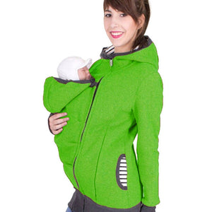 Winter Maternity Clothes Fashion Daddy Baby Carrier Jacket Kangaroo Warm Maternity Hoodies Men Outerwear Coat For Pregnant Woman - DreamWeaversStore