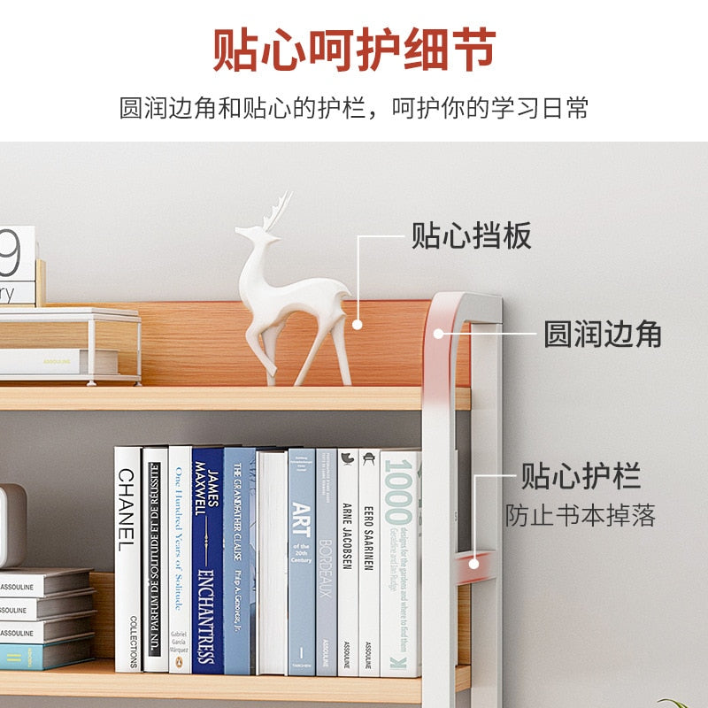 Desk storage shelf small bookshelf computer desktop storage shelf dormitory desk arrangement shelf multi-layer desk - DreamWeaversStore