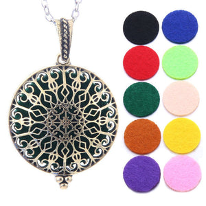 Aromatherapy Jewelry Locket Necklace Tree of Life Necklace Essential Oil Diffuser Perfume Aroma Diffuser Necklace Christmas Gift - DreamWeaversStore