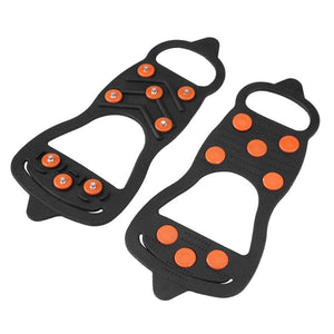 1Pair 8 Studs Anti-Skid Ice Snow Shoe Spiked Climbing Grips Cleat Crampons Climbing Camping Anti Slip Shoes Cover M-XL - DreamWeaversStore