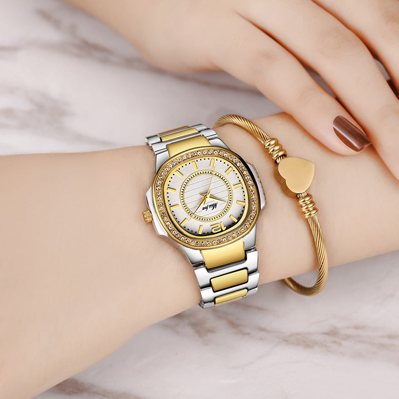 Women Watches Women Fashion Watch 2020 Geneva Designer Ladies Watch Luxury Brand Diamond Quartz Gold Wrist Watch Gifts For Women - DreamWeaversStore