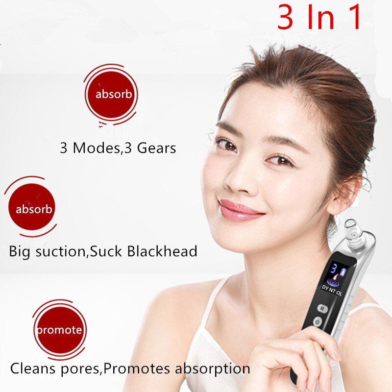 Remover Vacuum Cleaner Black Dot Deep Pore Vacuum Suction Pore Cleaner Pimple Acne Removal Tool Suction Face Nose Blackhead - DreamWeaversStore